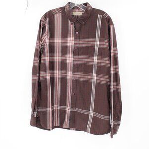 Burberry london Shirt Mens XL Plaid Button Down Long Sleeve Cotton nova check